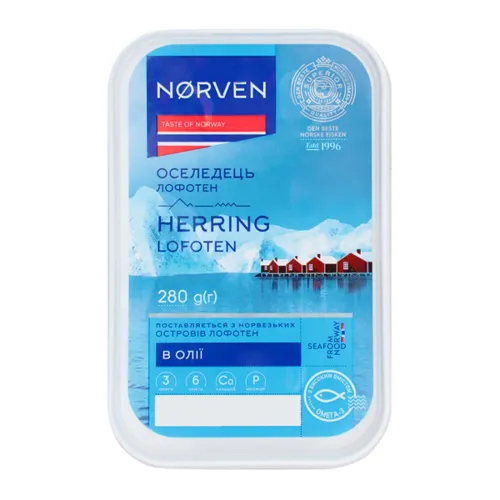 Оселедець Norven Lofoten в олії 280г