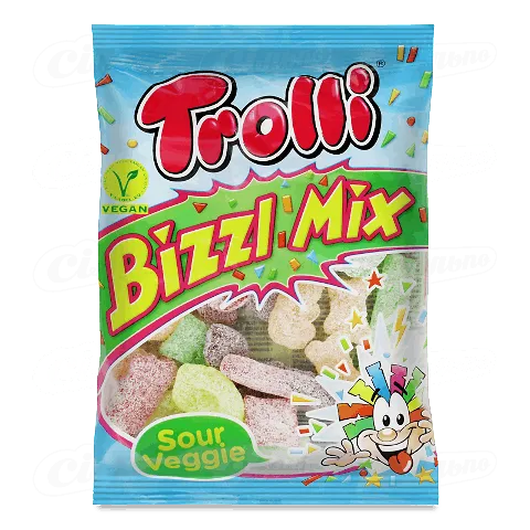 Цукерки Trolli Bizzl Mix желейні, 200г