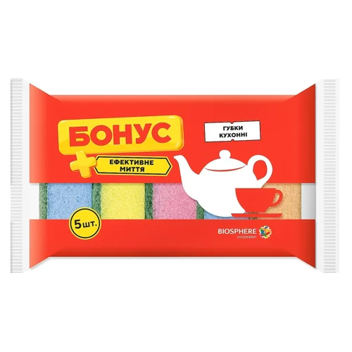 Губки кухонні Бонус 5шт