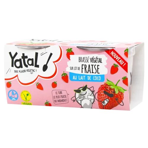 Продукт Yatal Полуниця з ферментованого кокосу 2х90г