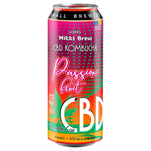 Комбуча Mikki Brew CBD Маракуйя 0,5л