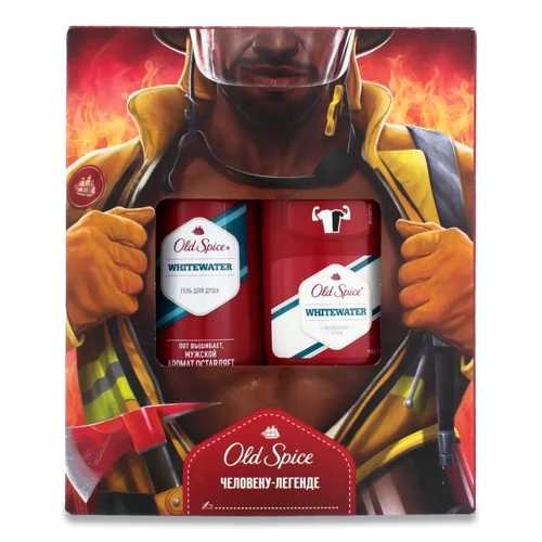 Гель для Душу та Дезодорант Whitewater Old Spice, 250мл + 50мл, в/пл
