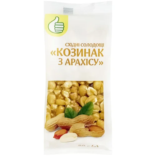 Козинак Auchan арахісовий 80г