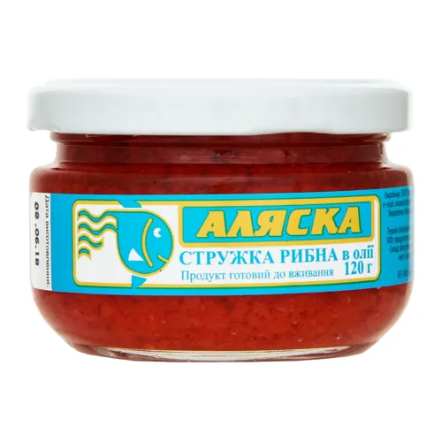 Стружка рибна в олії Аляска с/б 120г