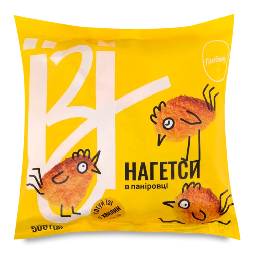 Нагетси Заморожені В Паніровці, В/ґ, 500г