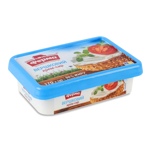 Крем-сир Ферма вершковий 50% ванночка, 170г