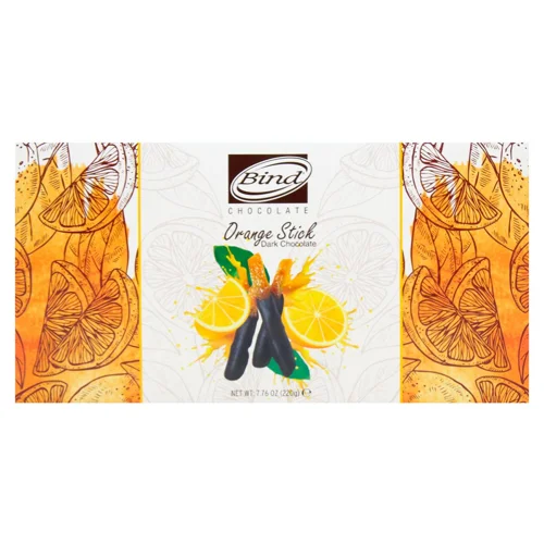 Палички апельсинові Bind Chocolate в чорному шоколаді 220г