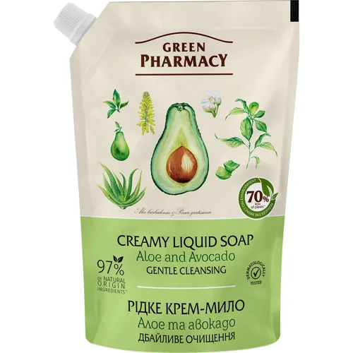 Крем-мило рідке Green Pharmacy Алое і авокадо 460мл
