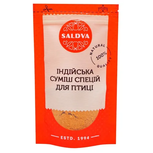 Приправа Saldva Індійська до м'яса птиці 30г