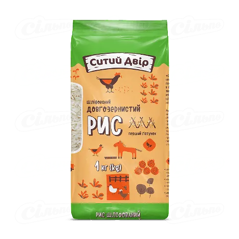 Рис довгий «Ситий двір» шліфований 1кг