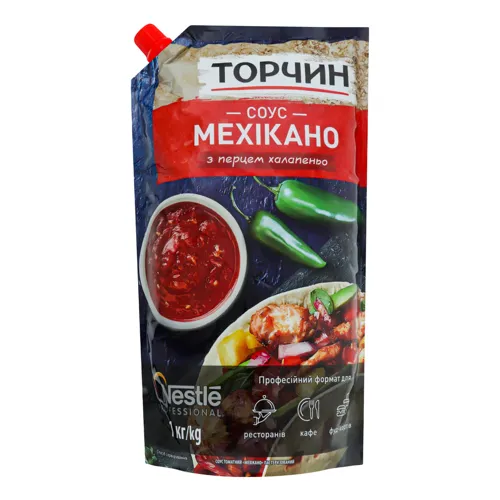 Соус з перцем халапеньо Мехікано Торчин д/п 1кг