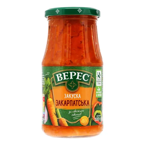 Закуска овочева Закарпатська Верес с/б 500г