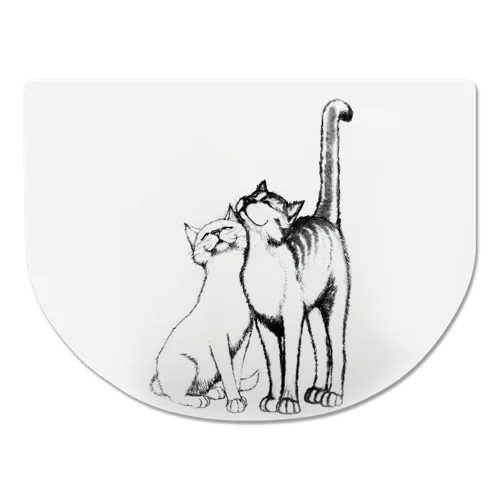 Килимок Під Миски Для Котів Пластиковий Білий 40х30см №24540 Pussy Cats Trixie 1шт