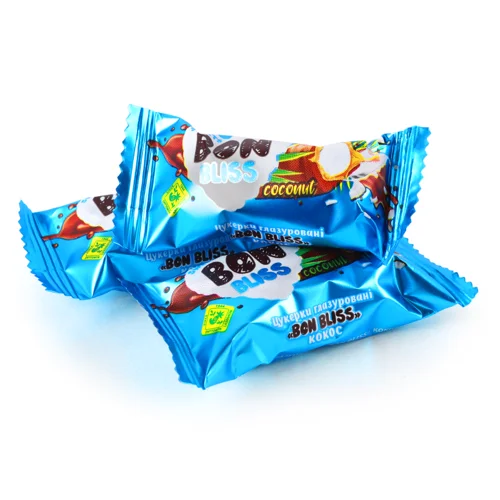 Цукерки Глазуровані Кокос Вищого Ґатунку, 1 кг