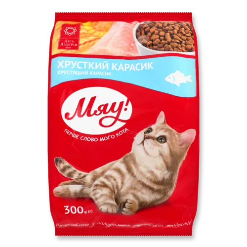 Корм сухий для дорослих котів Хрусткий карасик, с/в, 300г