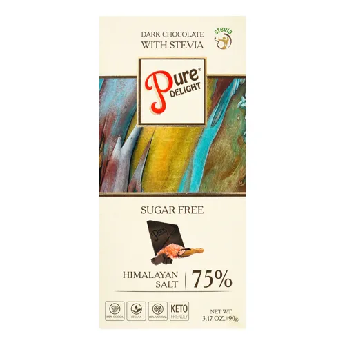 Шоколад 75% чорний Himalayan salt Pure Delight к/у 90г