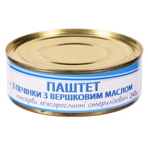 Паштет печінковий з вершковим маслом 240г