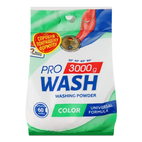 Пральний Порошок Color, 3000 г, д/п, ProWash