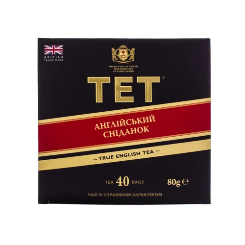 Чай чорний Англійський сніданок TET 40х2г