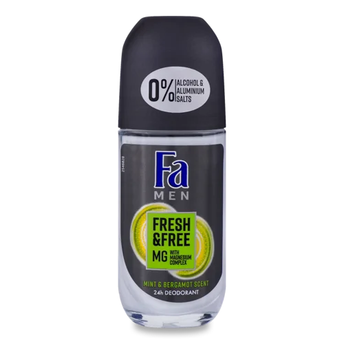 Дезодорант Роликовий Fa Men Mint & Bergamot, GRO, 50 мл