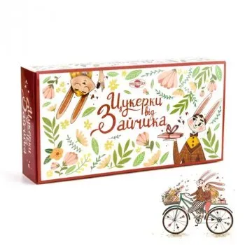 Цукерки Пригощайся Цукерки від Зайчика Коробка 260г