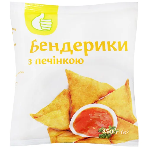 Бендерики Auchan з печінкою заморожені 350г