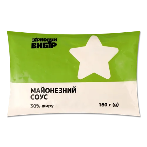 Соус Майонезний Вищого Ґатунку 30%, м/у 160г