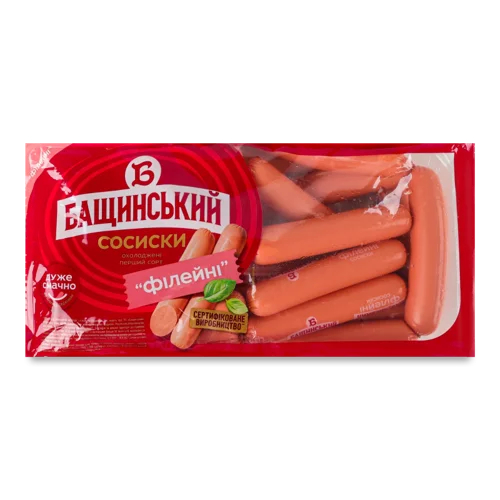Сосиски Філейні Бащинський Вищого Ґатунку, кг
