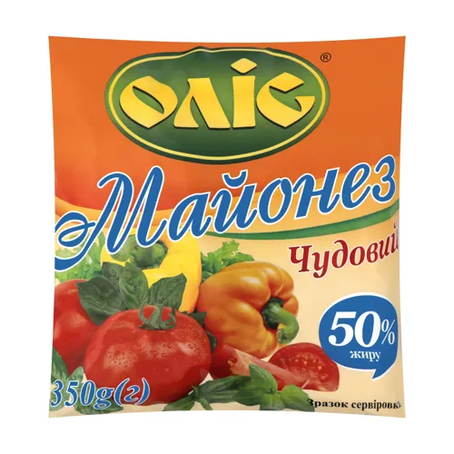 Майонез Оліс Чудовий 50% д/п, 350г