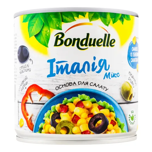 Суміш овочева консервована Італія Мікс Bonduelle з/б 310г