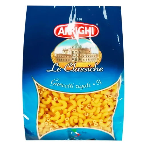 Макаронні вироби Arrighi №51 ріжки рифлені маленькі 500г