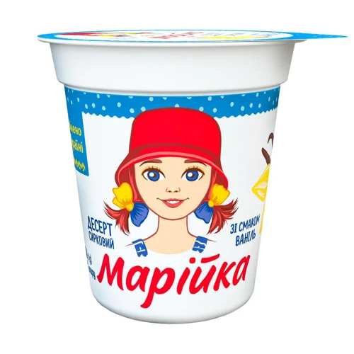 Десерт 5% сирковий крем вершковий зі смаком ванілі Марійка Смачненький ст 150г