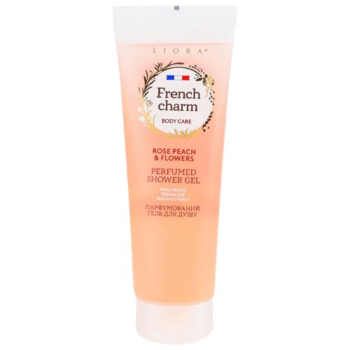 Гель для душу Liora French charm Rose peach and flowers 260мл