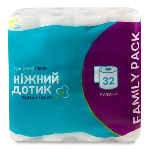 Папір туалетний «Ніжний дотик» 2-шаровий 32 шт.