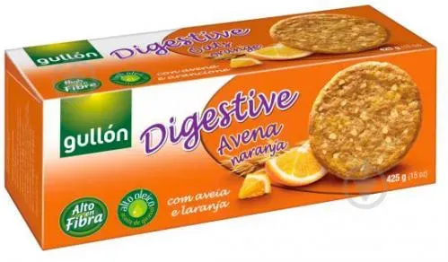 Печиво Gullon Digestive вівсяне з апельсином 425г