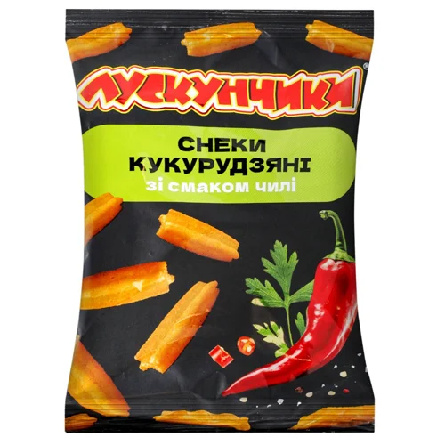 Снеки кукурудзяні Лускунчики Солодкий гострий чилі 130г