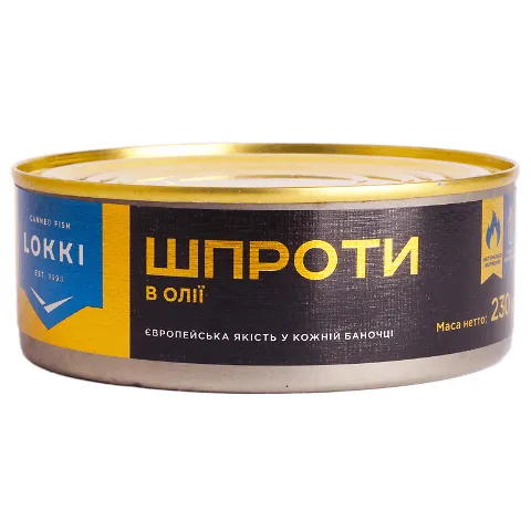 Шпроти Lokki в олії В*, 230г
