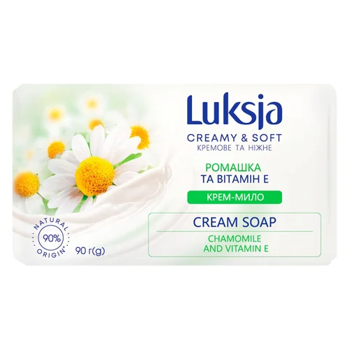 Крем-мило тверде Luksja ромашка та вітамін Е 90г