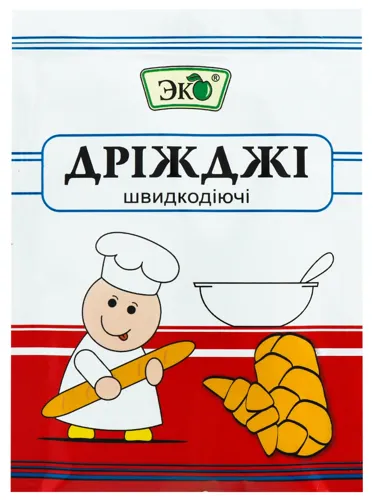 Дріжджі хлібопекарські сухі швидкодіючі Эко м/у 11г