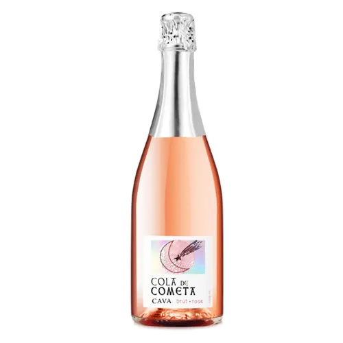 Вино ігристе Cola de Cometa Cava рожеве брют 11,5% 0,75л