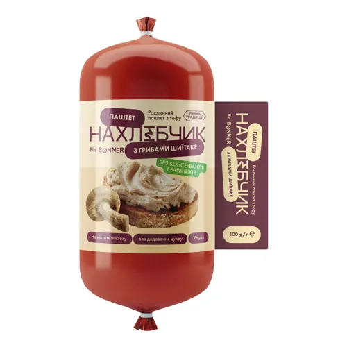 Паштет Нахлібчик з грибами шиїтаке Bonner м/у 100г