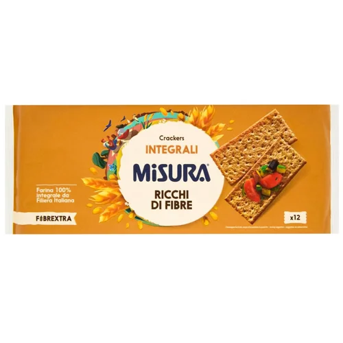 Крекери з цільнозернового борошна ТМ MISURA 385 г 385 г