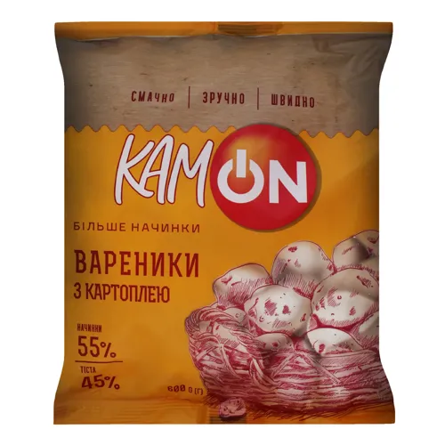 Вареники з картоплею Kamon м/у 600г