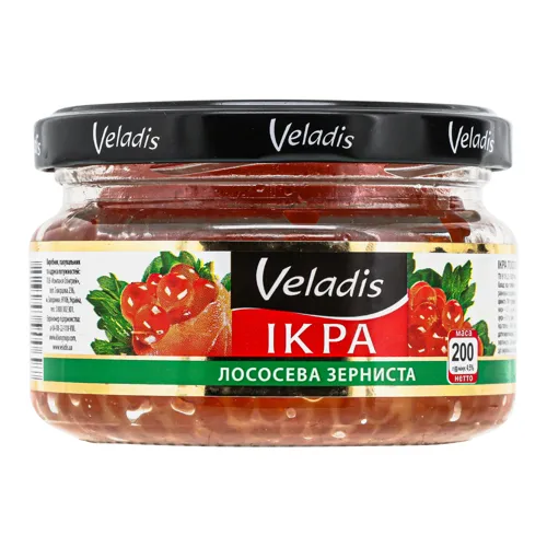 Ікра лососева зерниста Veladis с/б 200г