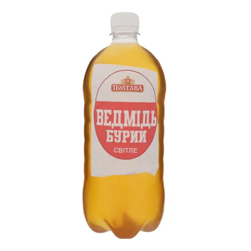 Пиво 5.1% світле пастеризоване Ведмідь бурий Полтава л