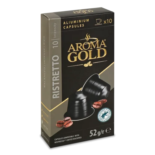 Кава мелена Aroma Gold Ристрето в капсулах