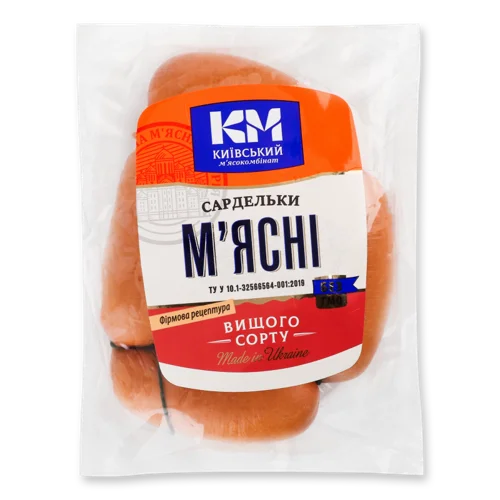Сардельки М'ясні Варені Київський М'ясокомбінат, кг