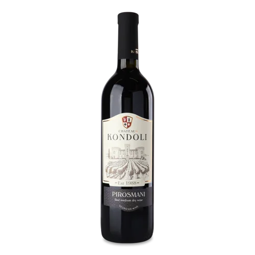 Вино Червоне Напівсухе В/ґ Pirosmani Chateau Kondoli, 0.75л, 11-13%
