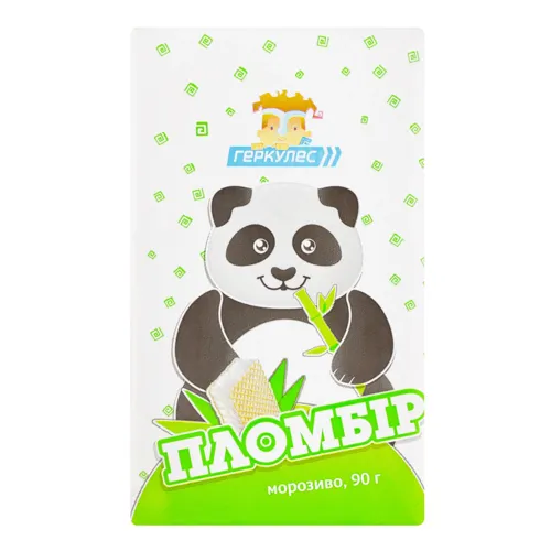 Морозиво 15% пломбір брикет з вафлями Геркулес м/у 90г