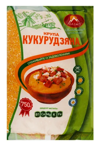 Крупа Кукурудзяна Вищого Ґатунку Олімп, м/у 0.75 кг